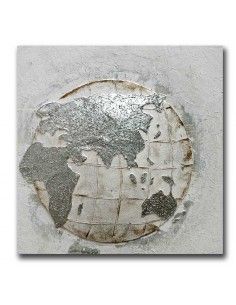 CUADRO MAPA MUNDI SET DE DOS 80x80 2