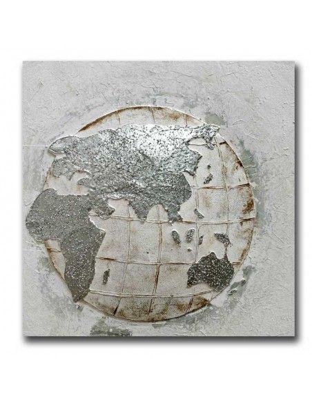 CUADRO MAPA MUNDI SET DE DOS 80x80