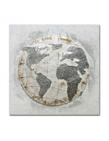 CUADRO MAPA MUNDI SET DE DOS 80x80