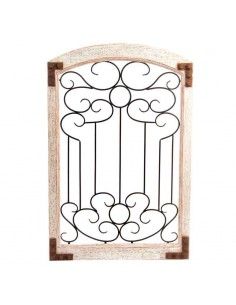 DECORACION PARED MADERA - METAL 85x55
