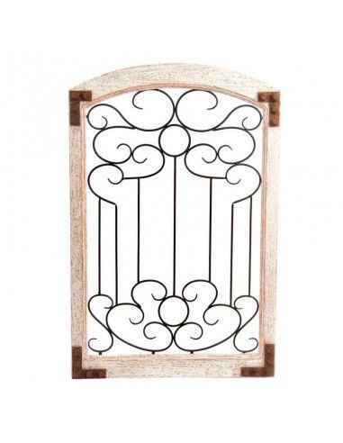 DECORACION PARED MADERA - METAL 85x55