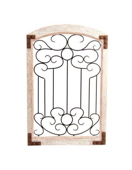 DECORACION PARED MADERA - METAL 85x55