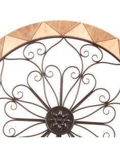 DECORACION PARED REDONDO MADERA - METAL 2
