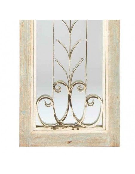 ESPEJO MADERA - METAL VINTAGE 90x39