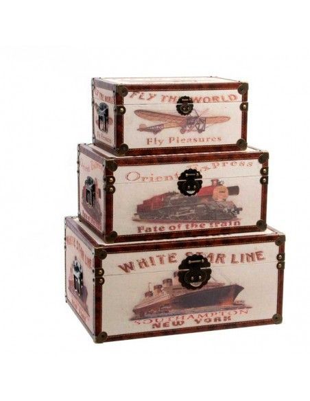 SET DE TRES CAJAS VEHICULOS