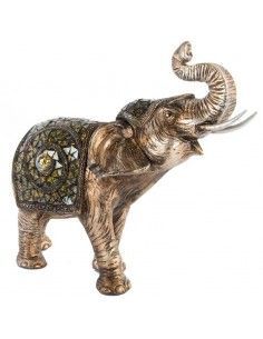 FIGURA ELEFANTE ORO ENVEJECIDO