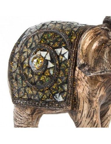 FIGURA ELEFANTE ORO ENVEJECIDO