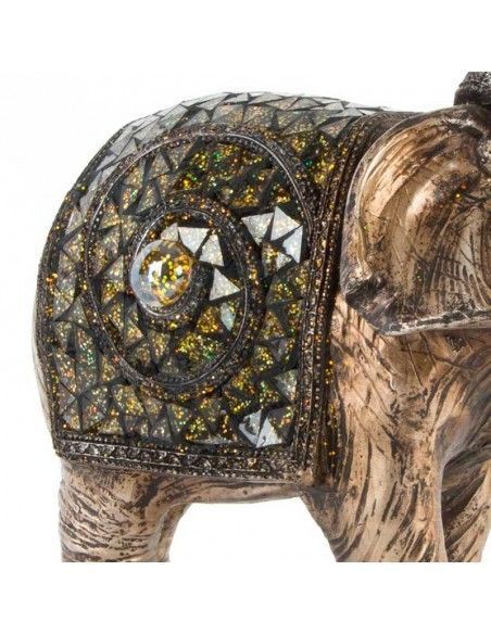FIGURA ELEFANTE ORO ENVEJECIDO