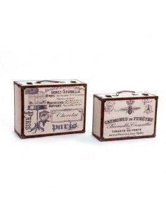 SET DE DOS CAJAS MADERA-LIENZO