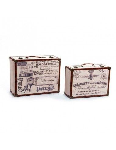 SET DE DOS CAJAS MADERA-LIENZO