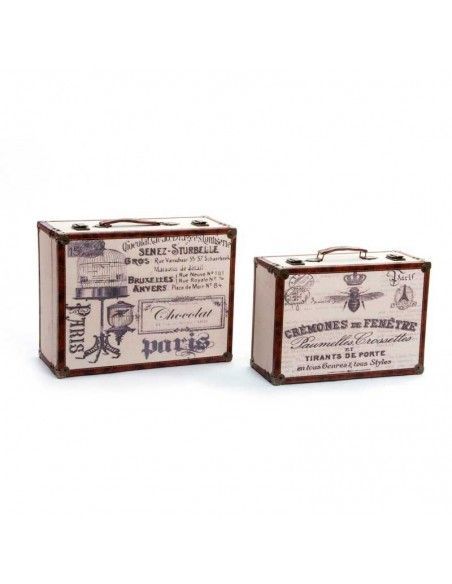 SET DE DOS CAJAS MADERA-LIENZO