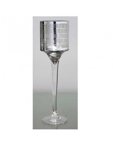CANDELERO DE COPA PLATEADO