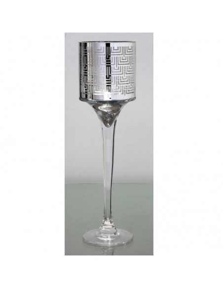CANDELERO DE COPA PLATEADO