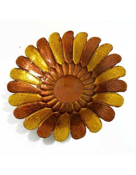 CENTRO DE MESA FLOR AMBAR-AMARILLO