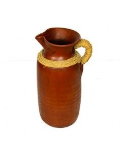 JARRON DE CERAMICA Y ESPARTO 2