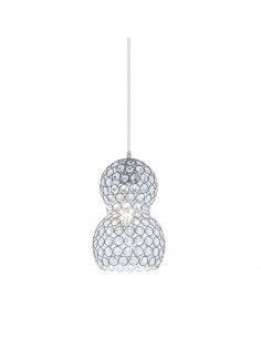 COLGANTE DE TECHO CALABAZA CROMO-CRISTAL