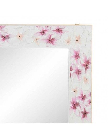CONSOLA CON ESPEJO FLORAL TALLADO