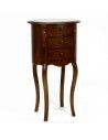 MESA OVALADA CON CAJONES 70x41