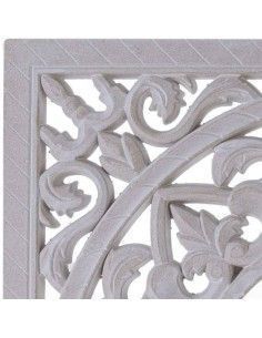 ESPEJO MADERA DE FILIGRANA BLANCO CUADRADO 2