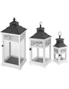 SET DE TRES FAROLES VINTAGE