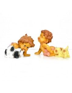 FIGURA DE NIÑOS CON PERROS