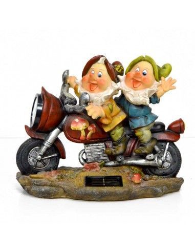 FIGURA DE ENANOS - GNOMOS EN COCHE