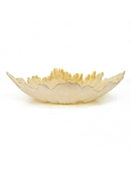 CENTRO DE MESA VIDRIO BEIGE