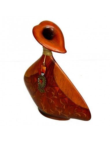 JARRON DE MADERA MARRON