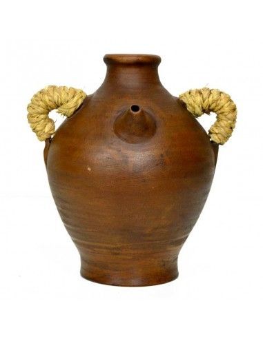 BOTIJO DE CERAMICA Y ESPARTO