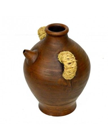 BOTIJO DE CERAMICA Y ESPARTO