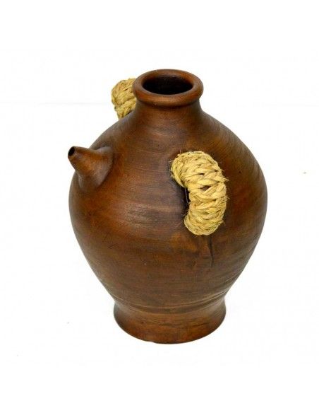 BOTIJO DE CERAMICA Y ESPARTO