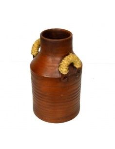 LECHERA DE CERAMICA Y ESPARTO 2