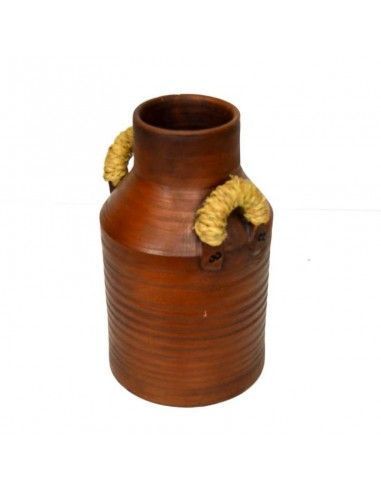 LECHERA DE CERAMICA Y ESPARTO