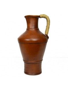 JARRA DE CERAMICA Y ESPARTO