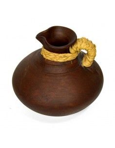 JARRA DE CERAMICA Y ESPARTO