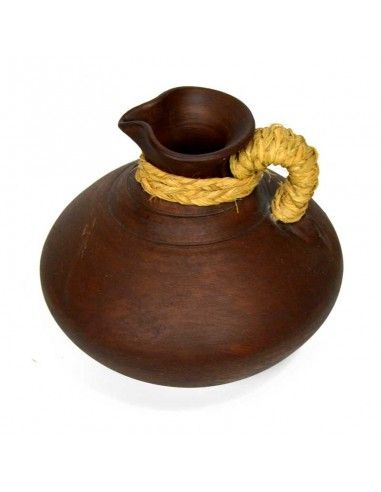 JARRA DE CERAMICA Y ESPARTO