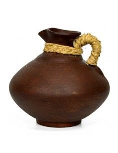 JARRA DE CERAMICA Y ESPARTO 2