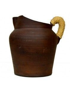 JARRA DE CERAMICA Y ESPARTO