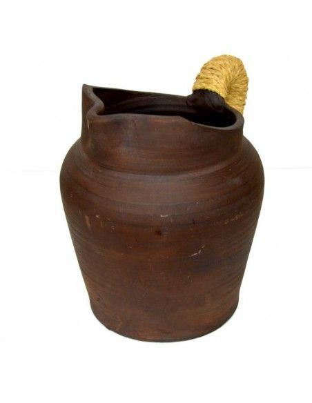 JARRA DE CERAMICA Y ESPARTO