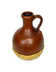 JARRA DE CERAMICA Y ESPARTO 2