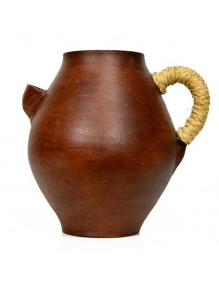 BOTIJO DE CERAMICA Y ESPARTO