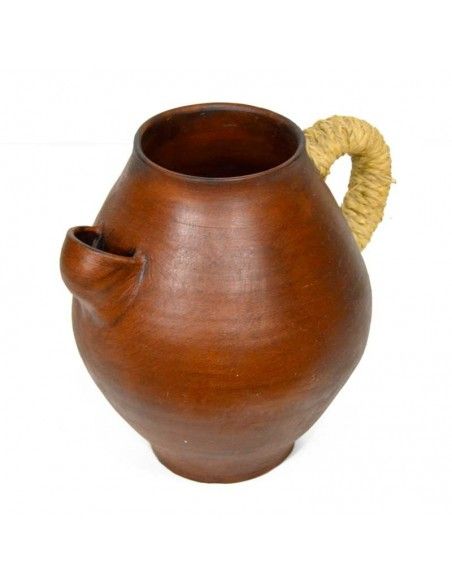 BOTIJO DE CERAMICA Y ESPARTO