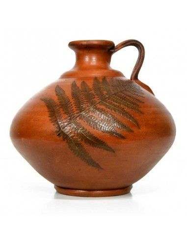 JARRA DE CERAMICA Y ESPARTO