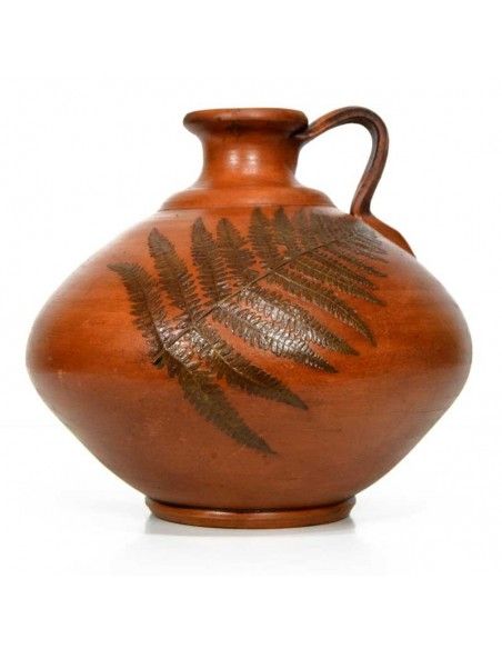 JARRA DE CERAMICA Y ESPARTO