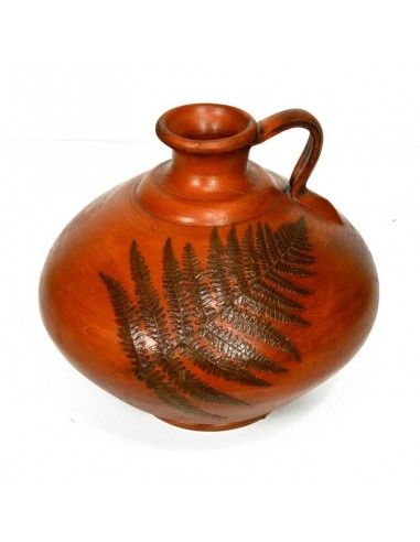 JARRA DE CERAMICA Y ESPARTO