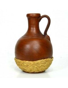 JARRA DE CERAMICA Y ESPARTO