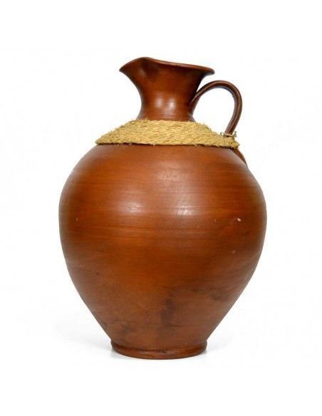 JARRA DE CERAMICA Y ESPARTO