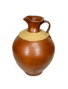 JARRA DE CERAMICA Y ESPARTO 2