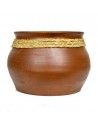 OLLA GRANDE DE CERAMICA Y ESPARTO