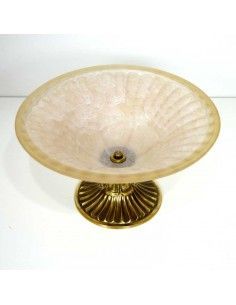 CENTRO DE MESA VIDRIO-BRONCE 2